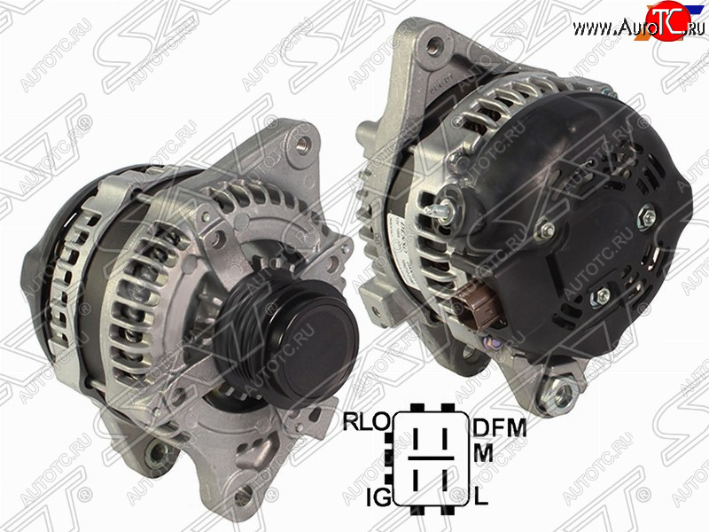 15 549 р. Генератор SAT (12V, 100A, 1,6 1ZRFAE/2,0 3ZRFAE)  Toyota Auris  E150 - RAV4  XA30  с доставкой в г. Кемерово