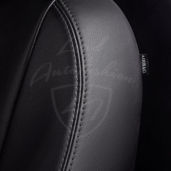 9 449 р. Чехлы для сидений Lord Autofashion Турин Ромб (экокожа) Toyota Auris E150 хэтчбэк 5 дв. дорестайлинг (2006-2010) (Черный, вставка черная, строчка черная)  с доставкой в г. Кемерово. Увеличить фотографию 2