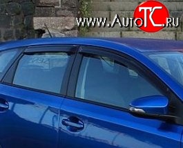 999 р. Комплект дефлекторов окон (ветровиков) 4 шт. 5 дв. (рестайлинг) Russtal Toyota Auris E150 хэтчбэк 5 дв. дорестайлинг (2006-2010)  с доставкой в г. Кемерово