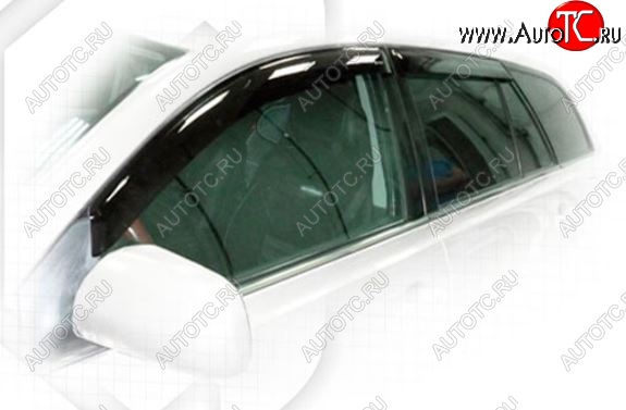2 159 р. Дефлектора окон CA-Plastic  Toyota Avensis  T250 универсал (2003-2006) дорестайлинг (Classic полупрозрачный, Без хром.молдинга, Крепление только на скотч)  с доставкой в г. Кемерово