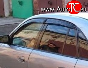 999 р. Комплект дефлекторов окон (ветровиков) 4 шт. (седан) Russtal Toyota Avensis T220 седан рестайлинг (2000-2003)  с доставкой в г. Кемерово