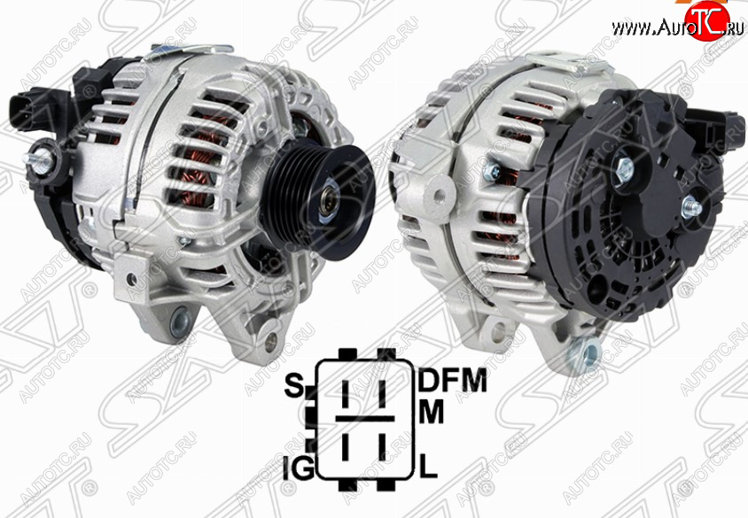 14 499 р. Генератор SAT (12V 100A 2.0/2.4/1AZFSE/2AZFSE) Toyota Avensis T250 седан дорестайлинг (2003-2006)  с доставкой в г. Кемерово