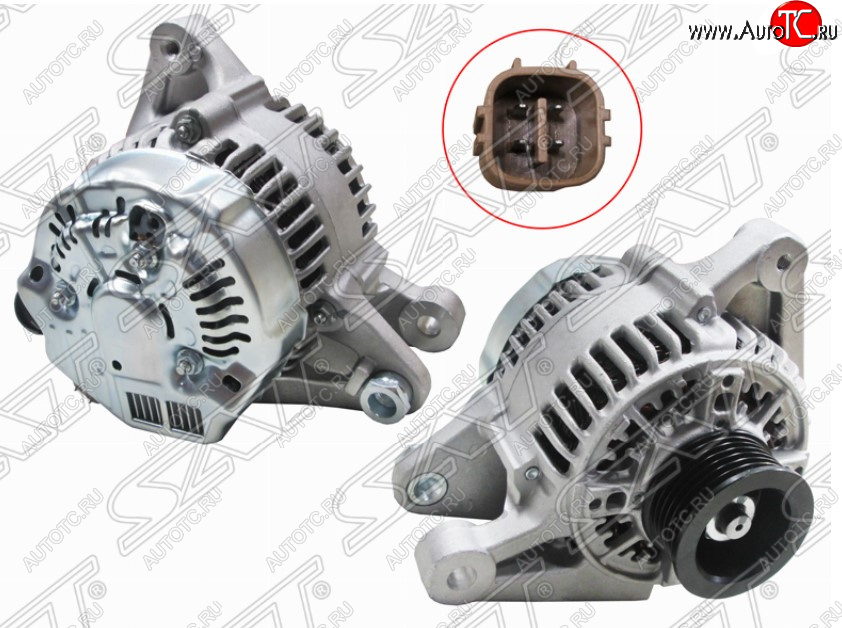 9 299 р. Генератор SAT (12V 80A 1/3 /4ZZFE/ZZE11#)  Toyota Avensis ( T220 седан,  T250 седан,  T250 универсал,  T270 седан,  T270 универсал) - Corolla  E110  с доставкой в г. Кемерово