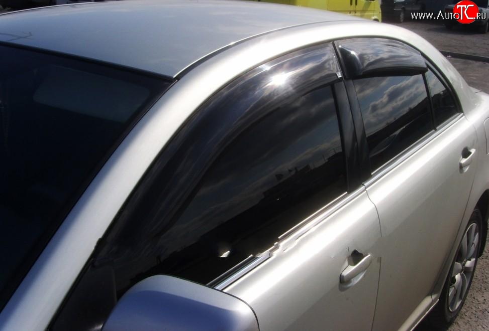 4 199 р. Дефлекторы окон (ветровики) Novline 4 шт Toyota Avensis T250 универсал дорестайлинг (2003-2006)  с доставкой в г. Кемерово