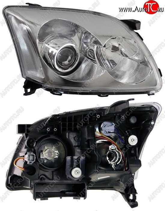 6 349 р. Правая фара SAT Toyota Avensis T250 седан дорестайлинг (2003-2006)  с доставкой в г. Кемерово
