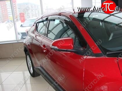 3 199 р. Дефлекторы окон (ветровики) SIM  Toyota C-HR  NGX10, ZGX10 (2016-2019) дорестайлинг  с доставкой в г. Кемерово