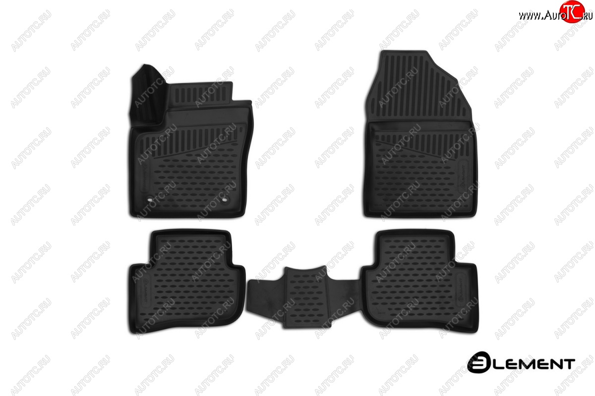 2 679 р. Коврики 3D в салон (полиуретан) (4WD, SUV) Element Toyota C-HR NGX10, ZGX10 дорестайлинг (2016-2019)  с доставкой в г. Кемерово