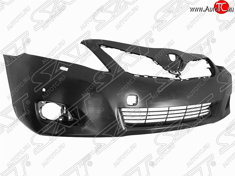 5 999 р. Передний бампер SAT (под омыватели) Toyota Camry XV40 рестайлинг (2009-2011) (Неокрашенный)  с доставкой в г. Кемерово