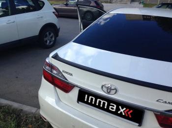 5 499 р. Лип спойлер INMAX  Toyota Camry ( XV50,  XV55) (2011-2018) дорестайлинг, 1-ый рестайлинг, 2-ой рестайлинг (неокрашенный)  с доставкой в г. Кемерово. Увеличить фотографию 2