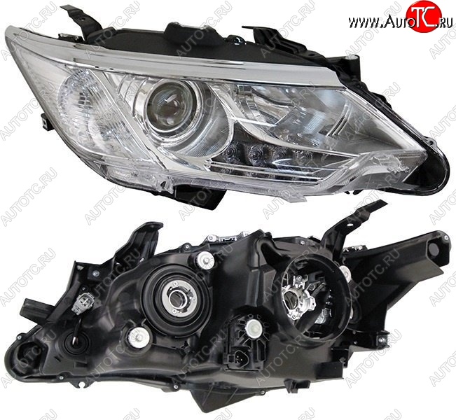 6 349 р. Правая фара SAT (под ксенон) Toyota Camry XV55 1-ый рестайлинг (2014-2017)  с доставкой в г. Кемерово