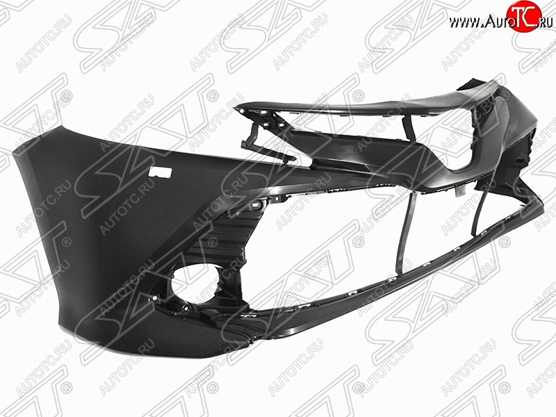 3 899 р. Передний бампер (под омыватели) SAT Toyota Camry XV70 дорестайлинг (2017-2021) (Неокрашенный)  с доставкой в г. Кемерово