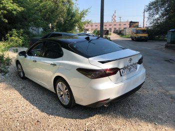 3 399 р. Лип спойлер АВТОКРАТ  Toyota Camry  XV70 (2017-2021) дорестайлинг (Неокрашенный)  с доставкой в г. Кемерово. Увеличить фотографию 4
