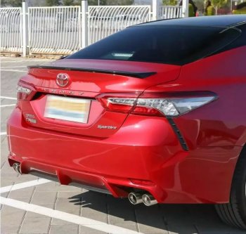 3 399 р. Лип спойлер АВТОКРАТ  Toyota Camry  XV70 (2017-2021) дорестайлинг (Неокрашенный)  с доставкой в г. Кемерово. Увеличить фотографию 6