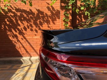 3 399 р. Лип спойлер АВТОКРАТ  Toyota Camry  XV70 (2017-2021) дорестайлинг (Неокрашенный)  с доставкой в г. Кемерово. Увеличить фотографию 7