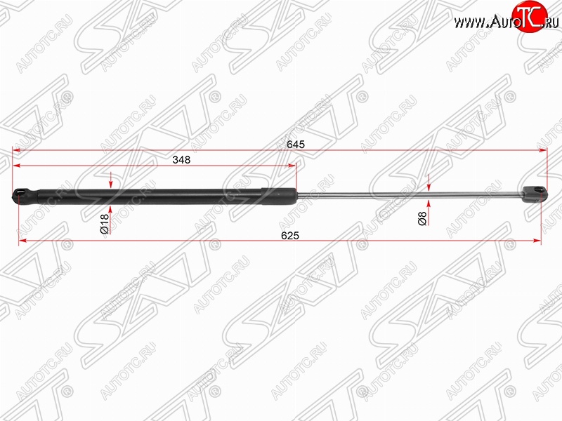 2 349 р. Газовый упор капота SAT  Toyota Camry  XV70 (2017-2021) дорестайлинг  с доставкой в г. Кемерово
