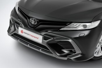 17 199 р. Накладка в центральный воздухозаборник переднего бампера Harius  Toyota Camry  XV70 (2017-2021) дорестайлинг (Неокрашенная)  с доставкой в г. Кемерово. Увеличить фотографию 7