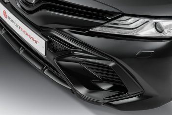 17 199 р. Накладка в центральный воздухозаборник переднего бампера Harius  Toyota Camry  XV70 (2017-2021) дорестайлинг (Неокрашенная)  с доставкой в г. Кемерово. Увеличить фотографию 6