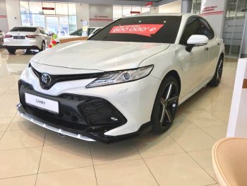 24 999 р. Решетка в передний бампер HEMMES  Toyota Camry  XV70 (2017-2021) дорестайлинг (неокрашенная)  с доставкой в г. Кемерово. Увеличить фотографию 2