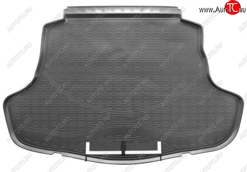 3 499 р. Коврик в багажник Norplast Toyota Camry XV70 дорестайлинг (2017-2021) (Черный с фартуком)  с доставкой в г. Кемерово