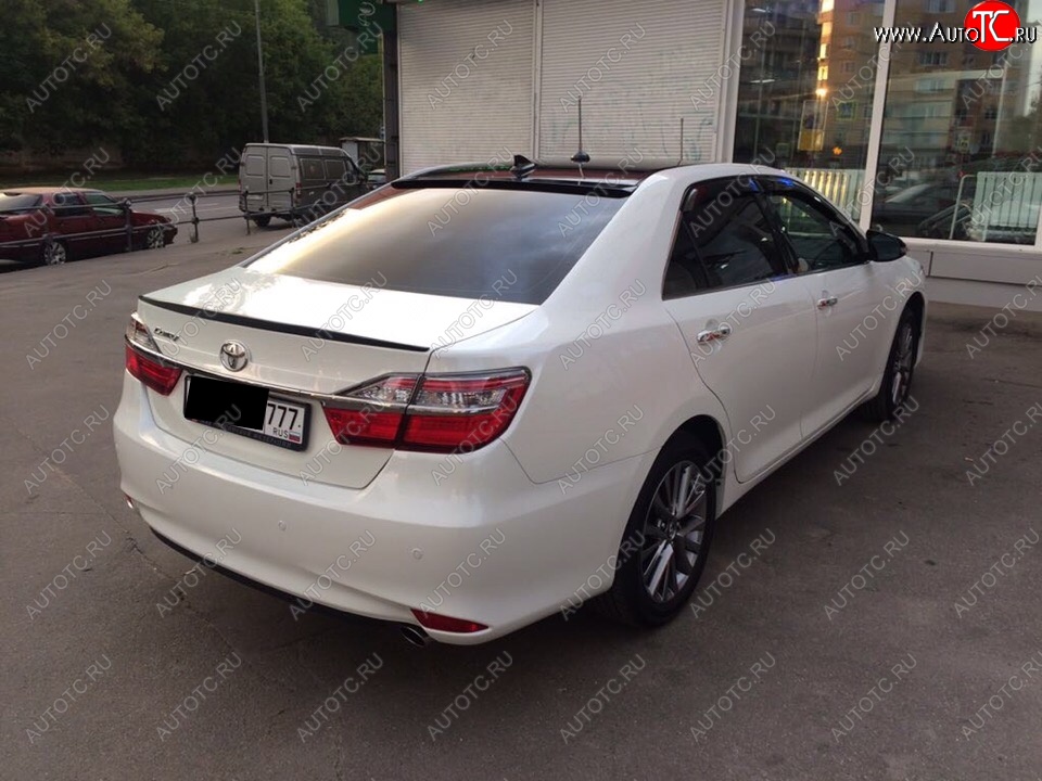 2 799 р. Лип спойлер АВТОКРАТ  Toyota Camry ( XV50,  XV55) (2011-2018) дорестайлинг, 1-ый рестайлинг, 2-ой рестайлинг (Неокрашенный)  с доставкой в г. Кемерово