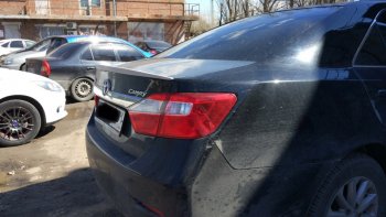 2 799 р. Лип спойлер АВТОКРАТ  Toyota Camry ( XV50,  XV55) (2011-2018) дорестайлинг, 1-ый рестайлинг, 2-ой рестайлинг (Неокрашенный)  с доставкой в г. Кемерово. Увеличить фотографию 2