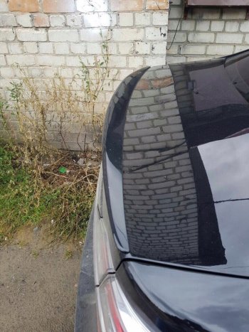 2 799 р. Лип спойлер АВТОКРАТ  Toyota Camry ( XV50,  XV55) (2011-2018) дорестайлинг, 1-ый рестайлинг, 2-ой рестайлинг (Неокрашенный)  с доставкой в г. Кемерово. Увеличить фотографию 3