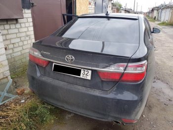2 799 р. Лип спойлер АВТОКРАТ  Toyota Camry ( XV50,  XV55) (2011-2018) дорестайлинг, 1-ый рестайлинг, 2-ой рестайлинг (Неокрашенный)  с доставкой в г. Кемерово. Увеличить фотографию 5