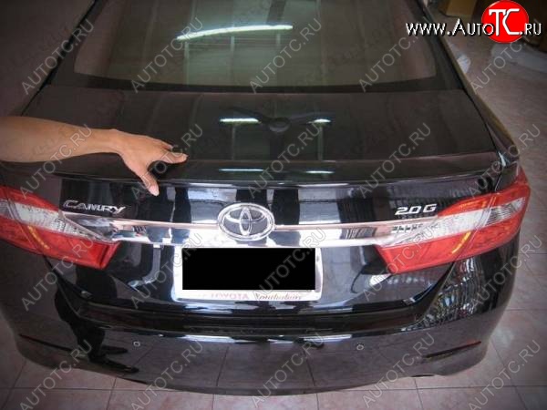 3 049 р. Лип спойлер CT v3 Toyota Camry XV55 1-ый рестайлинг (2014-2017) (Неокрашенный)  с доставкой в г. Кемерово