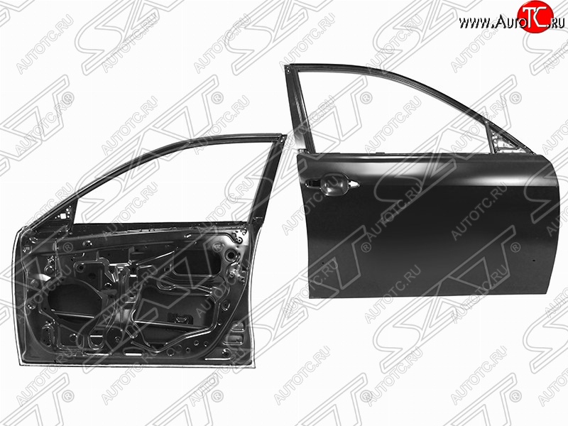 5 999 р. Правая дверь передняя SAT Toyota Camry XV40 рестайлинг (2009-2011) (Неокрашенная)  с доставкой в г. Кемерово