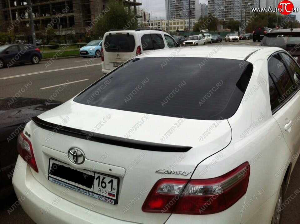 3 399 р. Лип спойлер АВТОКРАТ  Toyota Camry  XV40 (2006-2011) дорестайлинг, рестайлинг (Неокрашенный)  с доставкой в г. Кемерово