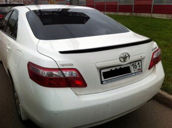 3 399 р. Лип спойлер АВТОКРАТ  Toyota Camry  XV40 (2006-2011) дорестайлинг, рестайлинг (Неокрашенный)  с доставкой в г. Кемерово. Увеличить фотографию 2