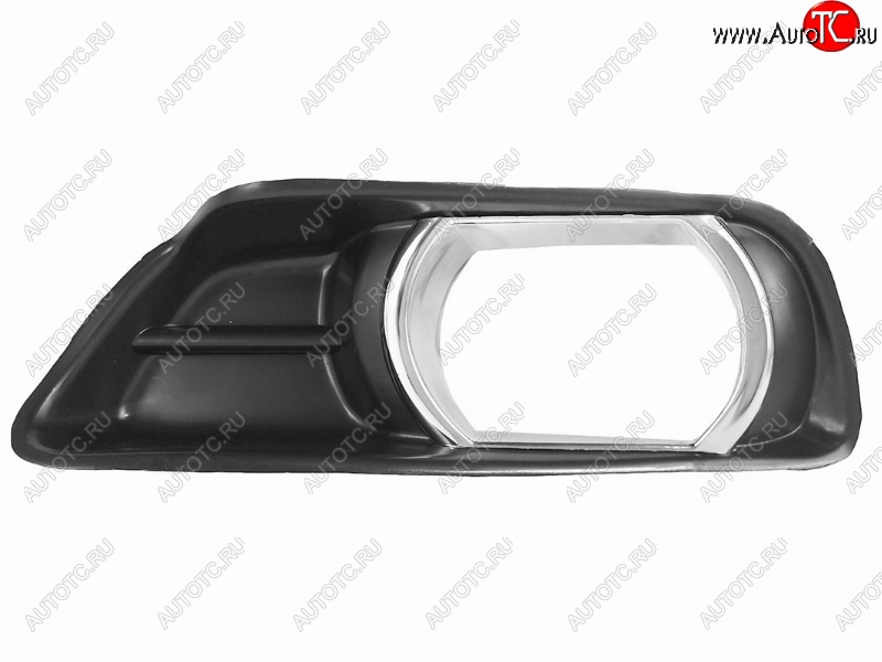299 р. Левая вставка в бампер под ПТФ (хром. ободок) SAT Toyota Camry XV40 дорестайлинг (2006-2008)  с доставкой в г. Кемерово