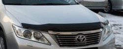 3 299 р. Дефлектор капота NovLine-Autofamily (рестайлинг)  Toyota Camry  XV50 (2011-2014) дорестайлинг  с доставкой в г. Кемерово. Увеличить фотографию 1