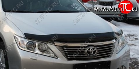 3 299 р. Дефлектор капота NovLine-Autofamily (рестайлинг)  Toyota Camry  XV50 (2011-2014) дорестайлинг  с доставкой в г. Кемерово