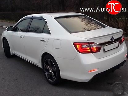 5 599 р. Козырёк на заднее стекло Modellista Toyota Camry XV55 1-ый рестайлинг (2014-2017) (Неокрашенный)  с доставкой в г. Кемерово