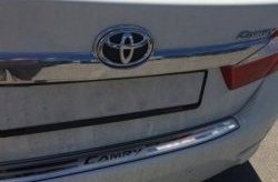4 199 р. Защитная накладка на задний бампер СТ Toyota Camry XV55 1-ый рестайлинг (2014-2017)  с доставкой в г. Кемерово. Увеличить фотографию 2