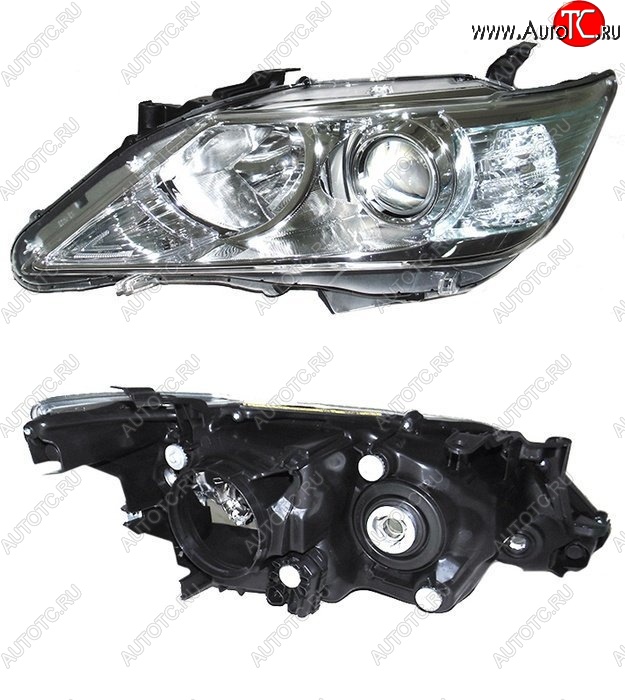 6 449 р. Левая фара SAT (под ксенон) Toyota Camry XV50 дорестайлинг (2011-2014)  с доставкой в г. Кемерово