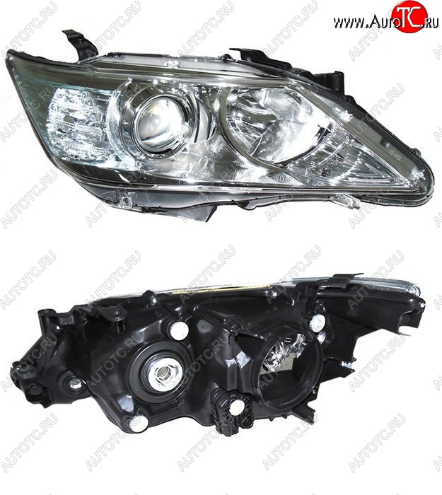 6 449 р. Правая фара SAT (под ксенон) Toyota Camry XV50 дорестайлинг (2011-2014)  с доставкой в г. Кемерово