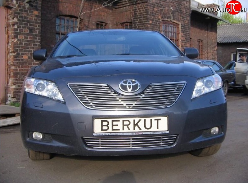 5 199 р. Декоративная вставка воздухозаборника Berkut Toyota Camry XV40 рестайлинг (2009-2011)  с доставкой в г. Кемерово