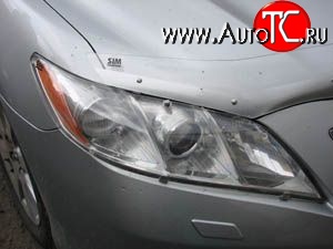 1 268 р. Прозрачная защита передних фар Novline Toyota Camry XV40 рестайлинг (2009-2011)  с доставкой в г. Кемерово