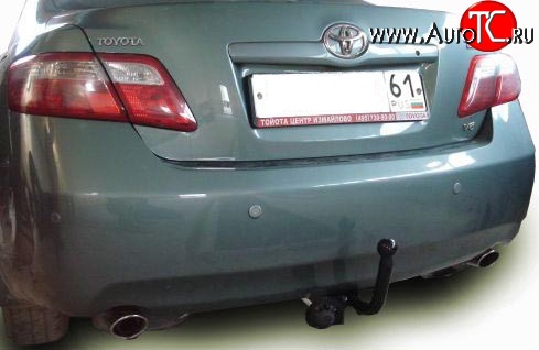 9 349 р. Фаркоп Лидер Плюс  Toyota Camry  XV40 (2009-2011) рестайлинг (Без электропакета)  с доставкой в г. Кемерово