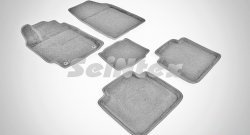 Износостойкие коврики в салон SeiNtex Premium 3D 4 шт. (ворсовые, серые) Toyota Camry  V40 (1994-1998)