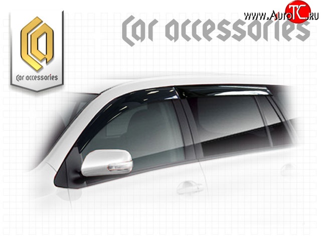 1 999 р. Комплект дефлекторов окон CA-Plastic  Toyota Corolla Fielder  E140 (2006-2012) универсал дорестайлинг, универсал рестайлинг (Classic полупрозрачный, Без хром молдинга, Крепление скотч)  с доставкой в г. Кемерово