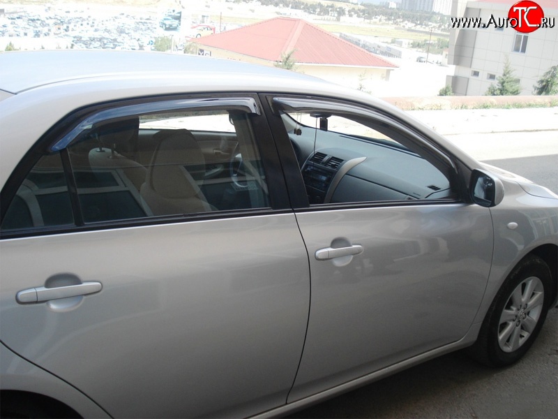 3 199 р. Дефлекторы окон (ветровики) (седан) Novline 4 шт. Toyota Corolla E150 седан дорестайлинг (2006-2010)  с доставкой в г. Кемерово