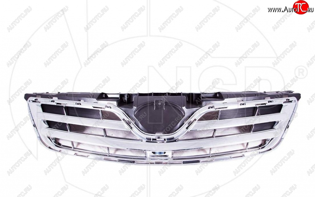 6 349 р. Решетка радиатора NSP Toyota Corolla E150 седан рестайлинг (2009-2013) (Неокрашенная)  с доставкой в г. Кемерово