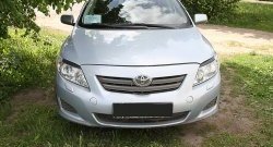 449 р. Реснички фар RA Toyota Corolla E140 седан дорестайлинг (2007-2010) (Неокрашенные)  с доставкой в г. Кемерово. Увеличить фотографию 2