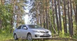 999 р. Реснички на фары RA Toyota Corolla E150 седан рестайлинг (2009-2013) (Неокрашенные)  с доставкой в г. Кемерово. Увеличить фотографию 2