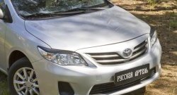 999 р. Реснички на фары RA Toyota Corolla E150 седан рестайлинг (2009-2013) (Неокрашенные)  с доставкой в г. Кемерово. Увеличить фотографию 4