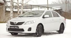 999 р. Зимняя заглушка решетки переднего бампера РА  Toyota Corolla ( E140,  E150) (2009-2013) седан рестайлинг  с доставкой в г. Кемерово. Увеличить фотографию 2