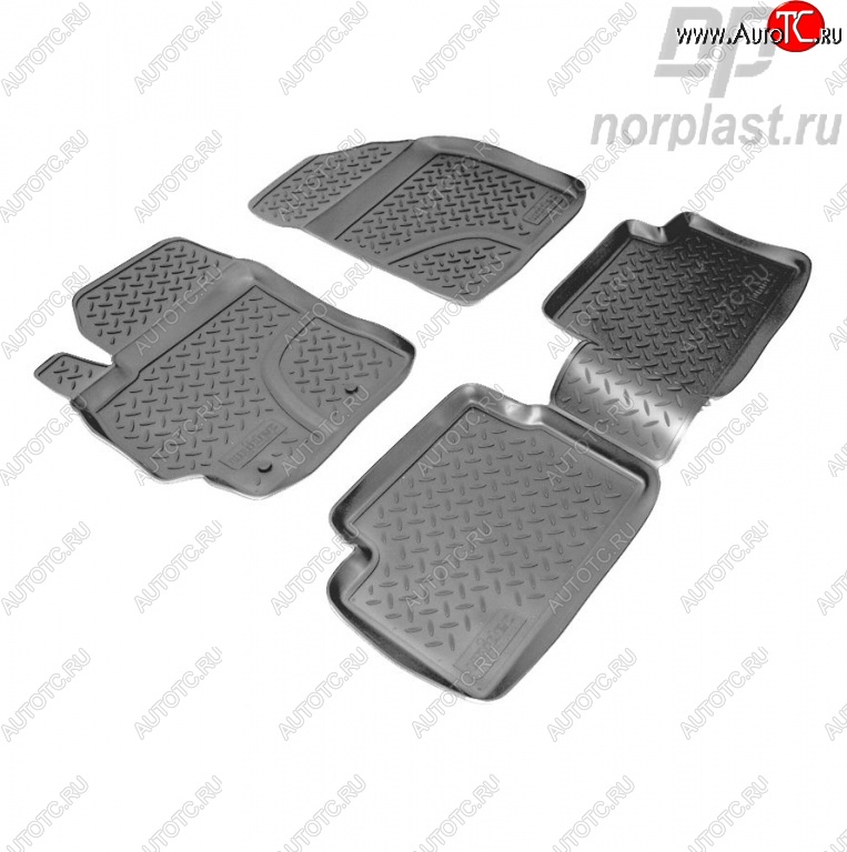 2 349 р. Комплект ковриков в салон Norplast  Toyota Corolla  E150 (2006-2013) седан дорестайлинг, седан рестайлинг  с доставкой в г. Кемерово